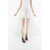 Unravel Ben Taverniti Fringed Denim Miniskirt With Tulle White
