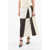 Jil Sander Panel Skirt With Deep Split On Front Brown