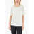 Bottega Veneta Crew-Neck T-Shirt With Contrasting Stitching White