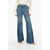 Chloe Raw Cut Bottom Flared Fit Jeans 34Cm Blue