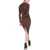 ANDREADAMO Dress With Cut Out Detail BROWN