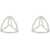 AREA 'Crystal Pyramid' Earrings CLEAR SILVER