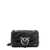 Pinko Matelassé leather shoulder bag with iconic Love Birds buckle Black