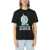 JUST DON Maxi Printed Front Crew-Neck T-Shirt Black