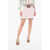 CORMIO Knitted Miniskirt With Belt And Maxi Buckle Pink