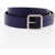 Bottega Veneta Metal Buckle Reversible Leather Belt Violet