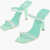 Paris Texas Suede Holly Linda Stiletto Mules With Crystals Decoration 10 Green