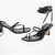 Paris Texas Patent Leather Lace-Up Betty Heel Sandals 5Cm Black
