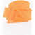 Bottega Veneta Braided Rubber Belt With Triangular Buckle 40Mm Orange