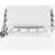 Alexander McQueen Leather Four Ring Card Holder With Chain Shoulder Strap White