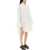 Palm Angels Shirt Dress With Bell Sleeves WHITE BLACK