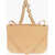 Bottega Veneta Leather Almond Mount Shoulder Bag With Chain And Shoulder St Beige
