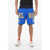 Diesel Logo Printed P-Mustin Sweat Shorts Blue