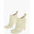 Bottega Veneta Shiny--Rubber Shine Ankle Boots With Squared-Toe White