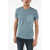 Diesel Solid Color T-Dieringy T-Shirt With Breast Pocket Blue