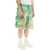 OAMC Smudge Oversized Shorts With Maxi Pockets GREEN