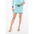 CORMIO Knitted Miniskirt With Belt Light Blue