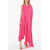 Balenciaga Short Sleeved Asymmetric Maxi Dress Pink