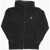Nike Brushed Cotton Hooded Sweatshirt With Zip Closure Black