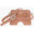 Off-White Cut Out Leather Burrow Shoulder Bag Brown