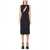 Versace Sleeveless Midi Dress With Cutouts BLACK