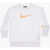 Nike Crew-Neck Sweatshirt With Golden Embroidery White