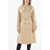 Burberry Cotton-Gabardine Double-Breasted Trench With Boat Neckline Beige