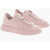 Philippe Model Lace-Up Low Temple Low Sneakers With Logo Application Pink