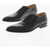 CORNELIANI Cuir Sole Lace-Up Leather Derby Shoes Black