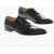CORNELIANI Cuir Sole Patent Leather Lace-Up Derby Shoes Black