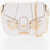 Moschino Love Faux Leather Big Heartbit Crossbody Bag With Golden Cla White