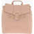 Moschino Love Faux Leather Backpack With Heart-Shaped Clamps Pink
