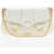 Moschino Love Textured Faux Leather Shoulder Bag With Clamp Front White