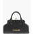Moschino Love Quilted Faux Leather Bowler Bag Black
