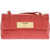 Moschino Love Quilted Faux Leather Crossbody Bag With Golden Turn Loc Red