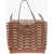 Chloe Cut-Out Leather Kayan Tote Bag With Linen Pouch Brown