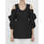 Jil Sander Cut-Out Cotton Top BLACK