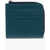 Jil Sander Leather Card Holder With Embossed Logo Blue