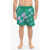 Aries Tie Dye Effect Padded Shorts Green