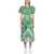 RED VALENTINO Bandana Print Dress GREEN