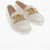 TOD'S Leather Loafers With Gold-Toned Chain White
