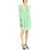 Alessandra Rich Silk Mini Dress NEON GREEN