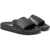 MM6 Maison Margiela Pool Slides Embossed Maxi Logo BLACK