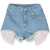 GCDS Denim Shorts Inserts DENIM