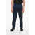 Vetements Vtmnts Contrasting Band Snap Jersey Sweatpants With Snap But Blue