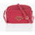 Moschino Love Nylon Crossbody Bag With Golden Logo Pink