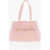 Moschino Love Quilted Faux Leather Shoulder Bag With Golden Logo Pink