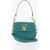 Moschino Love Faux Leather Saddle Bag With Turn Lock Closure Green