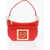 Moschino Love Faux Leather Bag With Removable Shoulder Strap And Meta Red