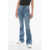 FRAME High Waist Flared Jeans With Golden Buttons 26Cm Blue